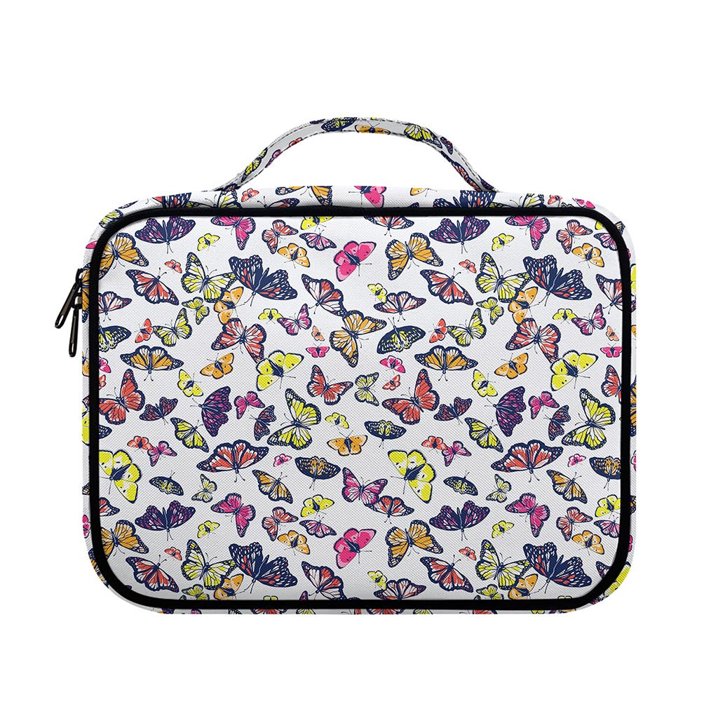 Spring Butterfly Pattern Print Briefcase Bible Bag