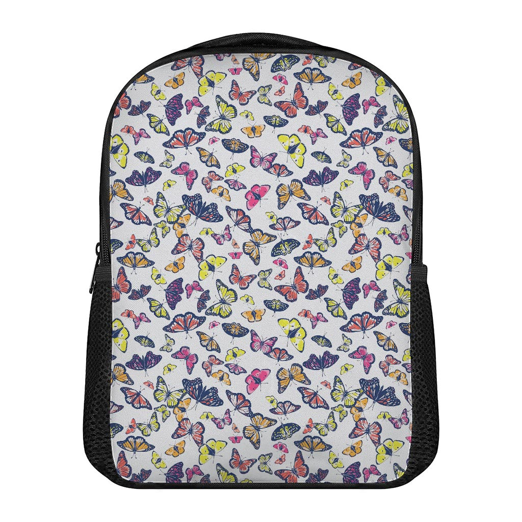 Spring Butterfly Pattern Print Casual Backpack