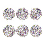 Spring Butterfly Pattern Print Coaster Set