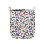 Spring Butterfly Pattern Print Collapsible Laundry Basket