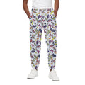 Spring Butterfly Pattern Print Cotton Sweatpants