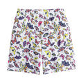 Spring Butterfly Pattern Print Cotton Shorts