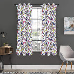 Spring Butterfly Pattern Print Curtain