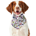 Spring Butterfly Pattern Print Dog Bandana