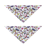 Spring Butterfly Pattern Print Dog Bandana