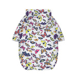 Spring Butterfly Pattern Print Dog Zip Up Hoodie