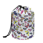 Spring Butterfly Pattern Print Drawstring Makeup Bag