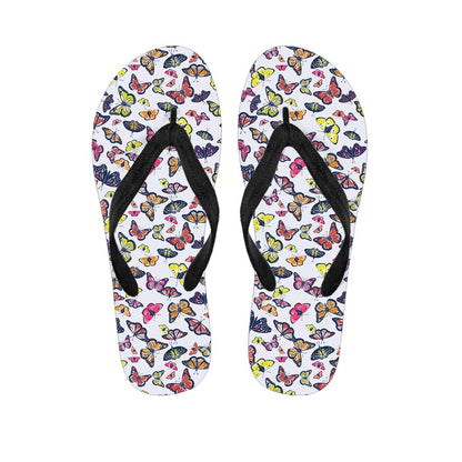 Spring Butterfly Pattern Print Flip Flops