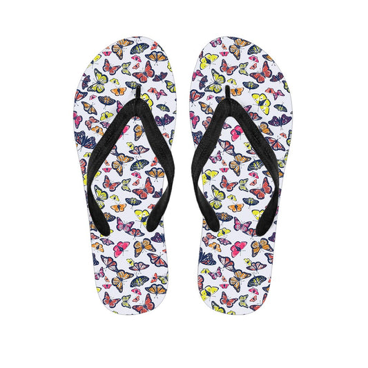 Spring Butterfly Pattern Print Flip Flops