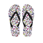 Spring Butterfly Pattern Print Flip Flops