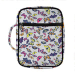 Spring Butterfly Pattern Print Front Pocket Bible Bag