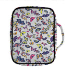 Spring Butterfly Pattern Print Front Pocket Bible Bag
