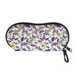Spring Butterfly Pattern Print Glasses Case