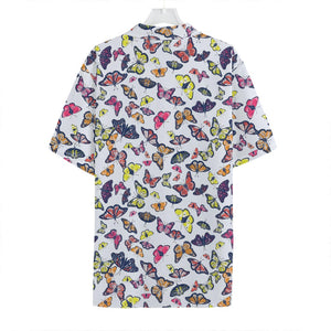 Spring Butterfly Pattern Print Hawaiian Shirt