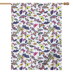 Spring Butterfly Pattern Print House Flag
