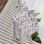 Spring Butterfly Pattern Print House Flag