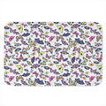 Spring Butterfly Pattern Print Indoor Door Mat