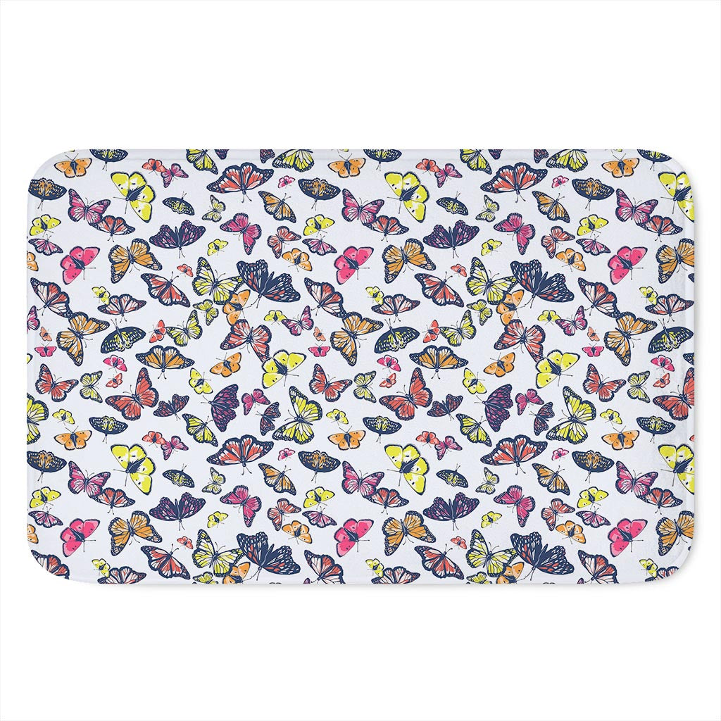 Spring Butterfly Pattern Print Indoor Door Mat