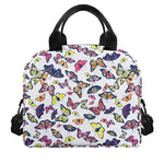 Spring Butterfly Pattern Print Insulated Lunch Bag