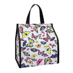 Spring Butterfly Pattern Print Insulated Lunch Tote