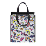 Spring Butterfly Pattern Print Insulated Lunch Tote