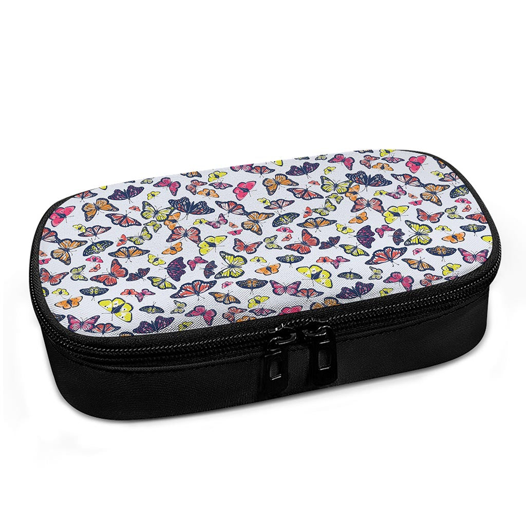 Spring Butterfly Pattern Print Insulin Cooler Travel Case