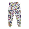 Spring Butterfly Pattern Print Jogger Pants