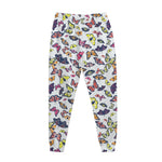 Spring Butterfly Pattern Print Jogger Pants