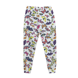 Spring Butterfly Pattern Print Jogger Pants