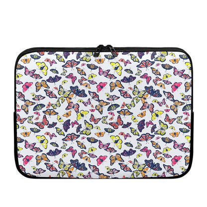 Spring Butterfly Pattern Print Laptop Sleeve