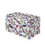 Spring Butterfly Pattern Print Leather Tissue Box Cover