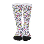 Spring Butterfly Pattern Print Long Socks