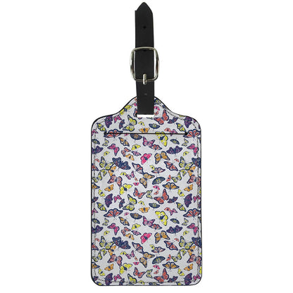 Spring Butterfly Pattern Print Luggage Tag