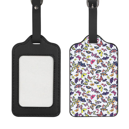 Spring Butterfly Pattern Print Luggage Tag