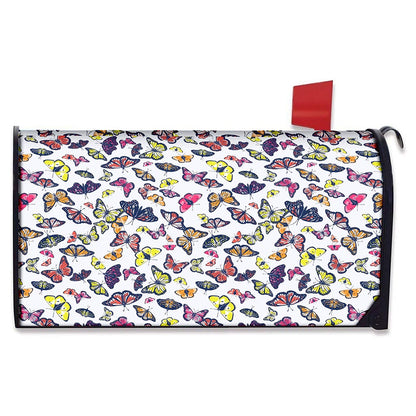 Spring Butterfly Pattern Print Mailbox Cover