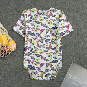 Spring Butterfly Pattern Print Men's Bodysuit