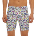 Spring Butterfly Pattern Print Men's Long Boxer Briefs