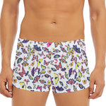 Spring Butterfly Pattern Print Men's Short Boxer Briefs
