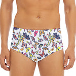 Spring Butterfly Pattern Print Men's Triangle Swim Briefs