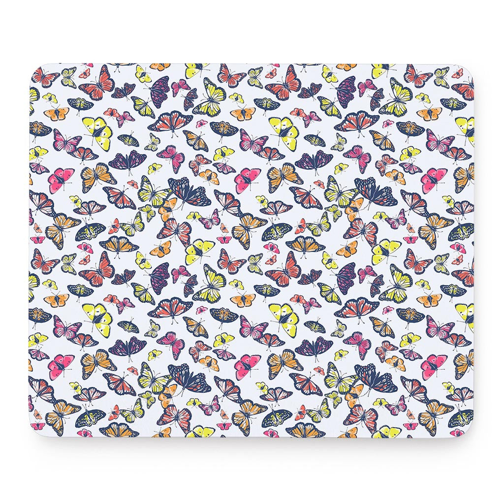 Spring Butterfly Pattern Print Mouse Pad