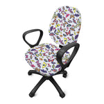 Spring Butterfly Pattern Print Office Chair Cover