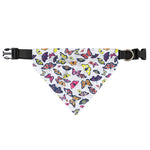 Spring Butterfly Pattern Print Over The Collar Dog Bandana