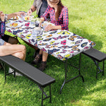 Spring Butterfly Pattern Print Picnic Table Cover