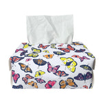 Spring Butterfly Pattern Print Rectangle Tissue Box Cover