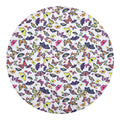 Spring Butterfly Pattern Print Round Blanket