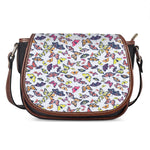 Spring Butterfly Pattern Print Saddle Bag