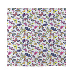 Spring Butterfly Pattern Print Silk Bandana