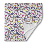 Spring Butterfly Pattern Print Silk Bandana