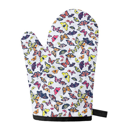 Spring Butterfly Pattern Print Single Oven Mitt