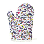Spring Butterfly Pattern Print Single Oven Mitt